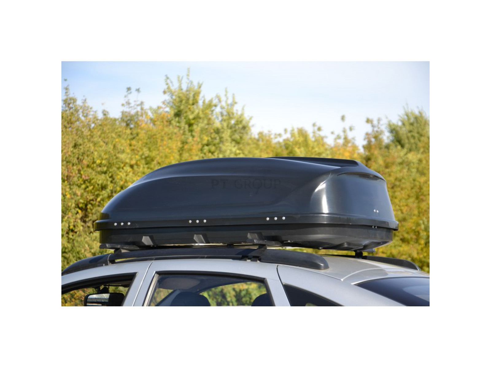 Автобокс (бокс на крышу) Turino Compact 360 л., 1420 х 830 х 450мм., черный, матовый