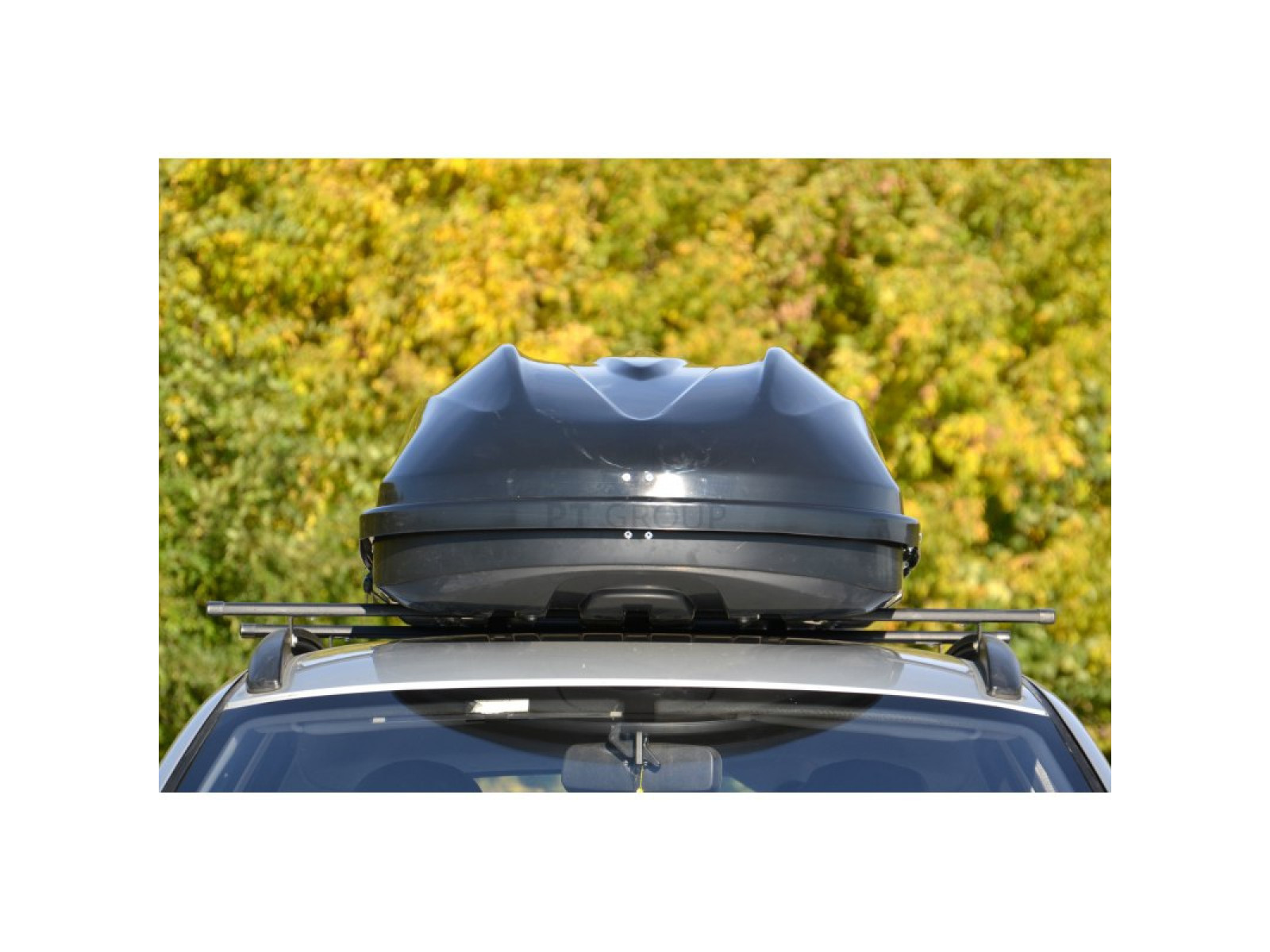 Автобокс (бокс на крышу) Turino Compact 360 л., 1420 х 830 х 450мм., черный, матовый