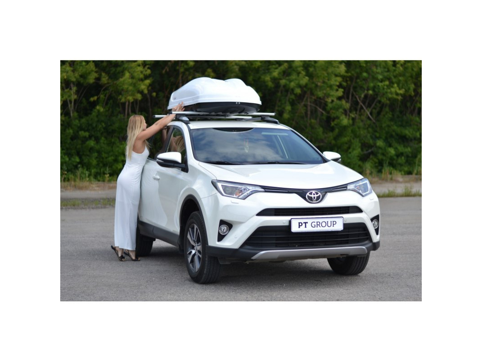 Автобокс (бокс на крышу) Turino 1 410 л., 1800 х 830 х 450мм., белый, матовый (двухсторонний)