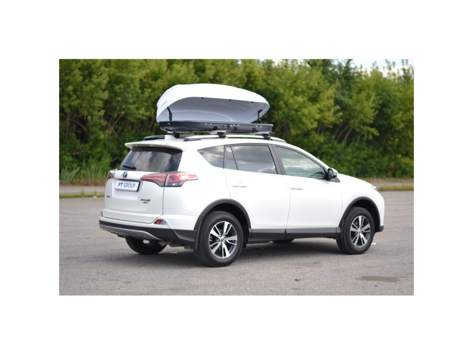 Автобокс (бокс на крышу) Turino 1 410 л., 1800 х 830 х 450мм., белый, матовый (двухсторонний)