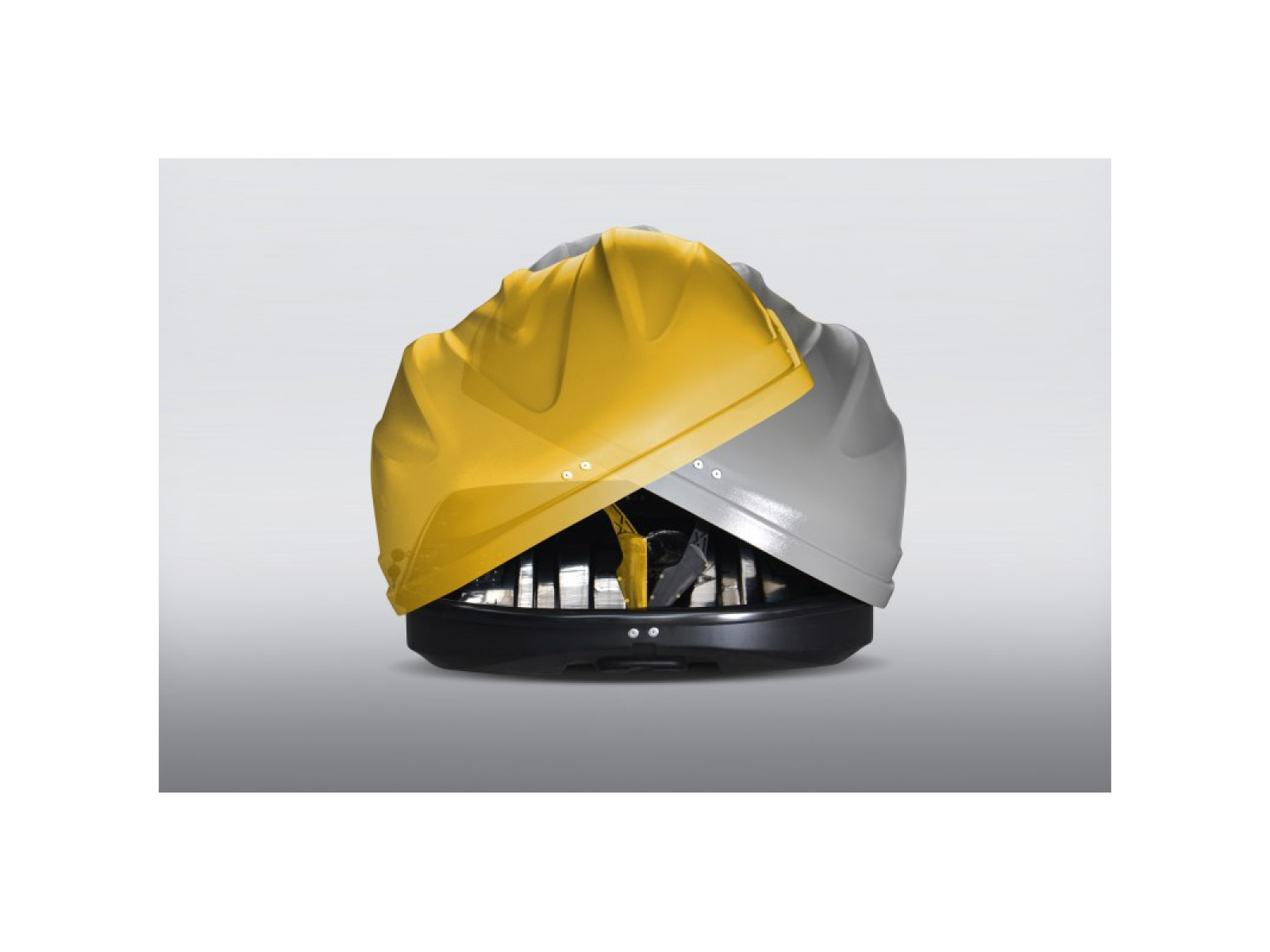 Автобокс (бокс на крышу) Turino 1 410 л., 1800 х 830 х 450мм., серый, матовый (двухсторонний)