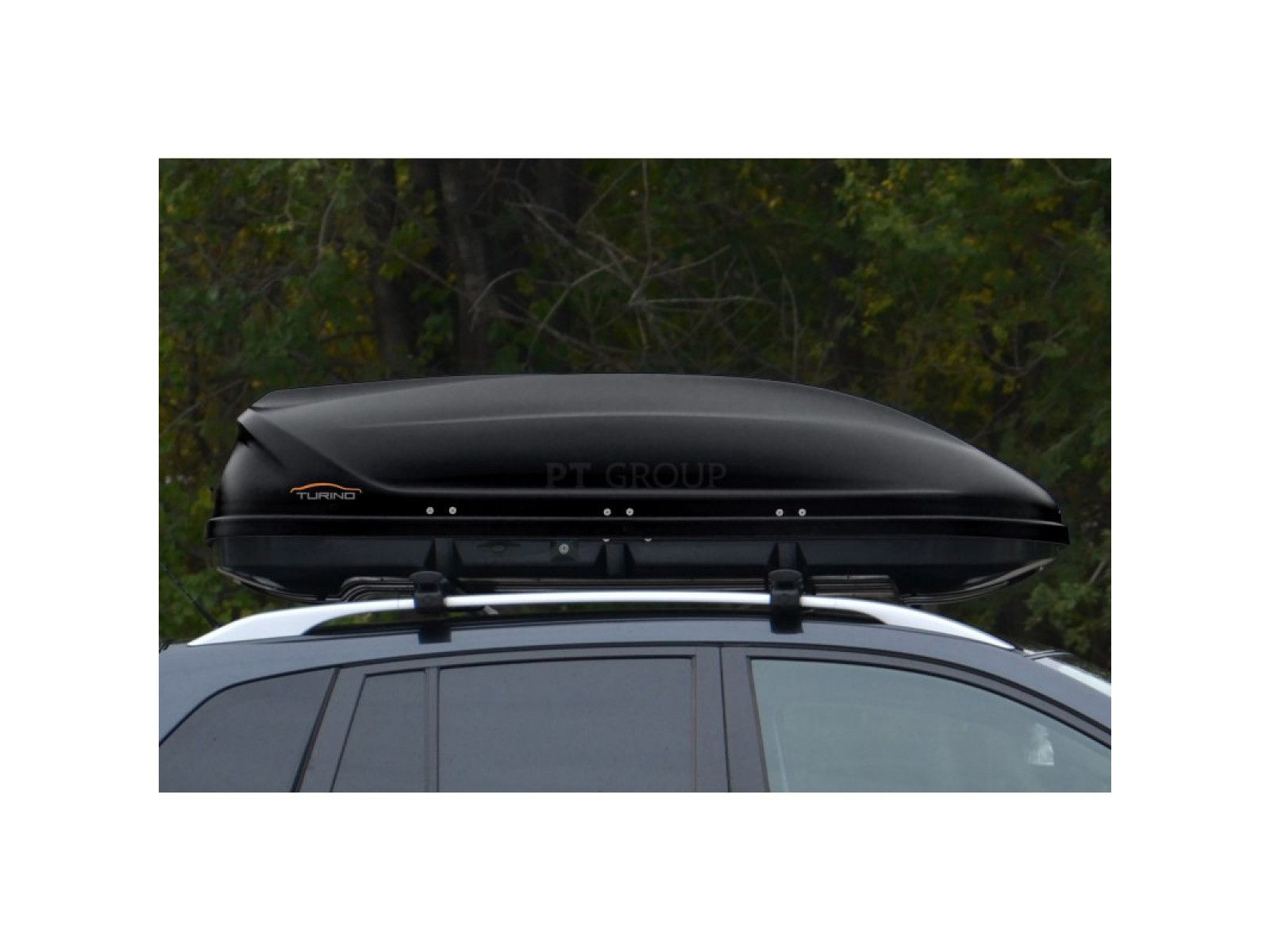Автобокс (бокс на крышу) Turino 1 410 л., 1800 х 830 х 450мм., черный, матовый (двухсторонний)