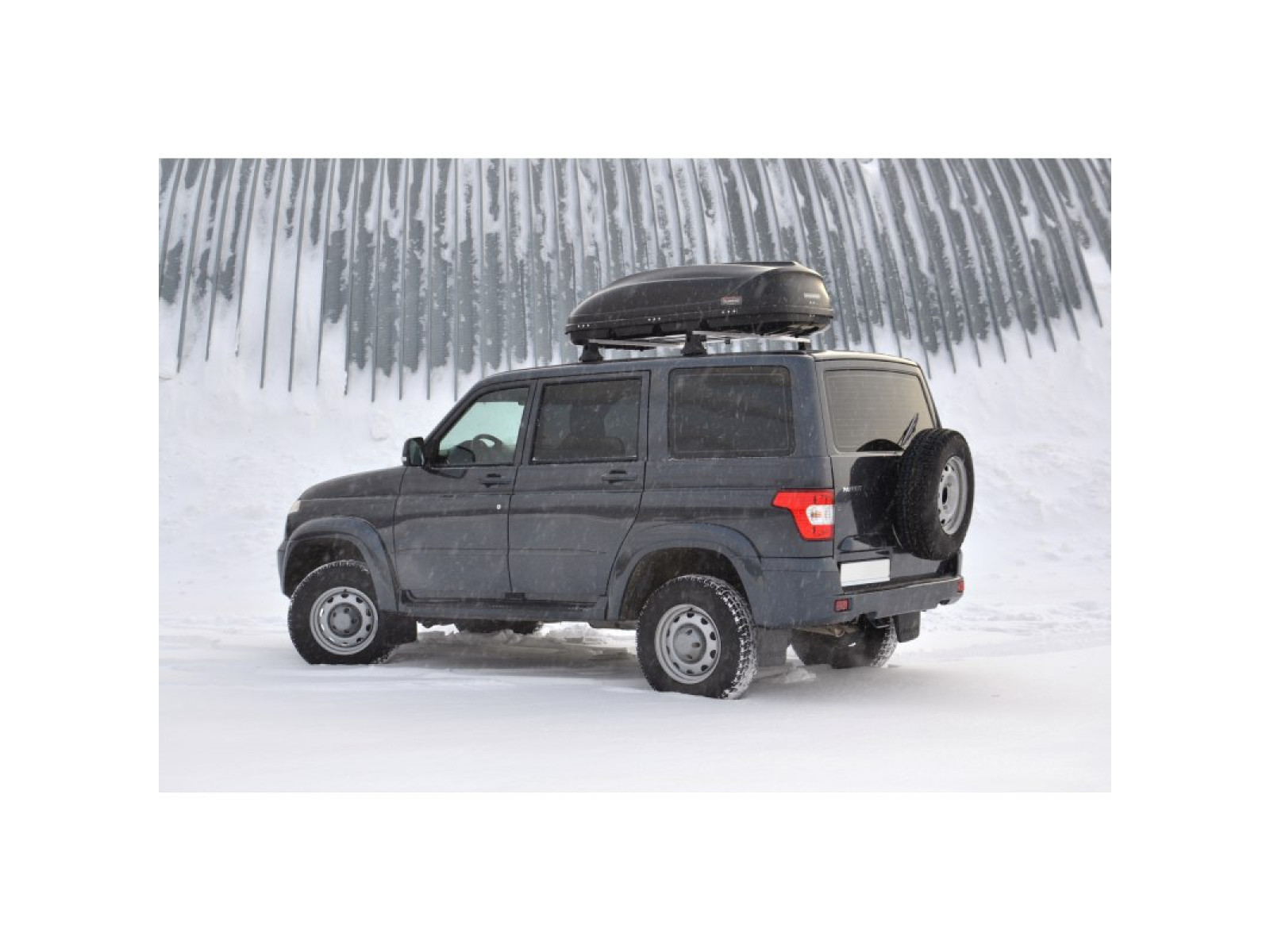 Автобокс (бокс на крышу) Turino 1 410 л., 1800 х 830 х 450мм., черный, матовый (двухсторонний)