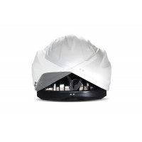 Автобокс (бокс на крышу) Turino Compact 360 л., 1420 х 830 х 450мм., белый, матовый (двухсторнний)