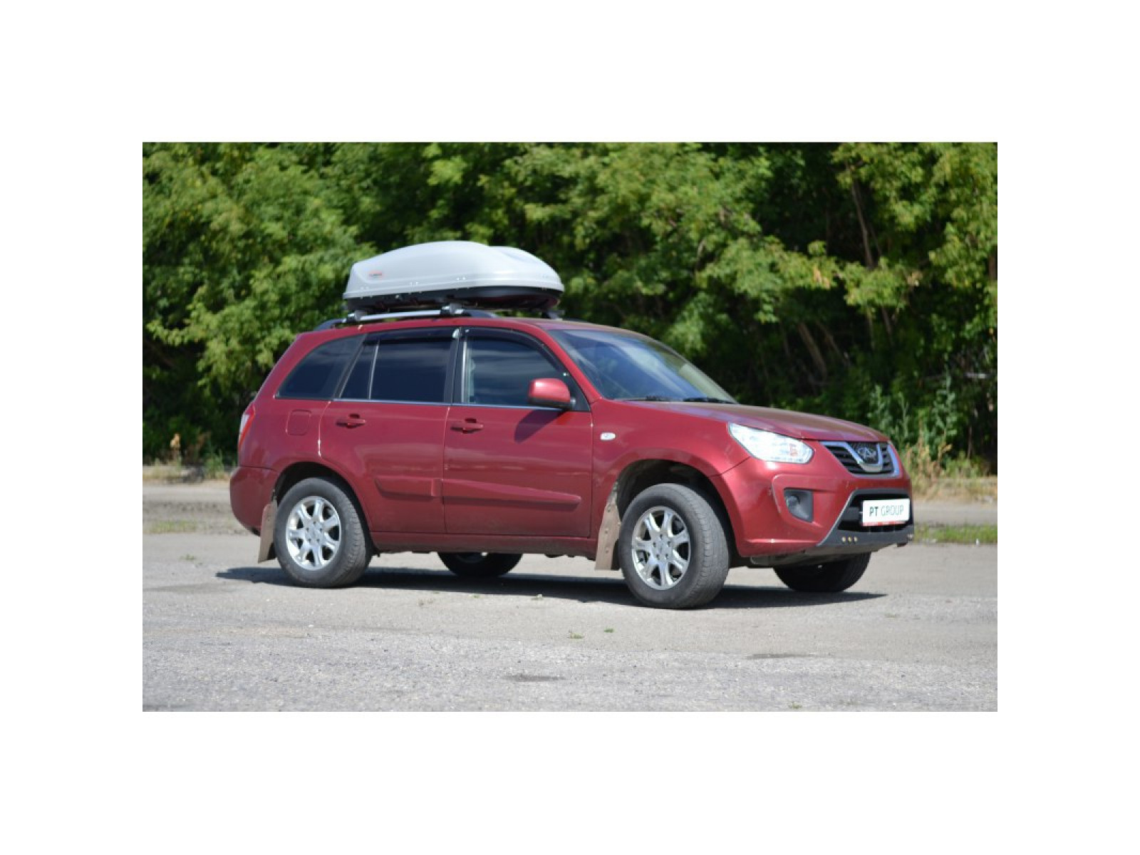 Автобокс (бокс на крышу) Turino Compact 360 л., 1420 х 830 х 450мм., серый, матовый (двухсторнний)