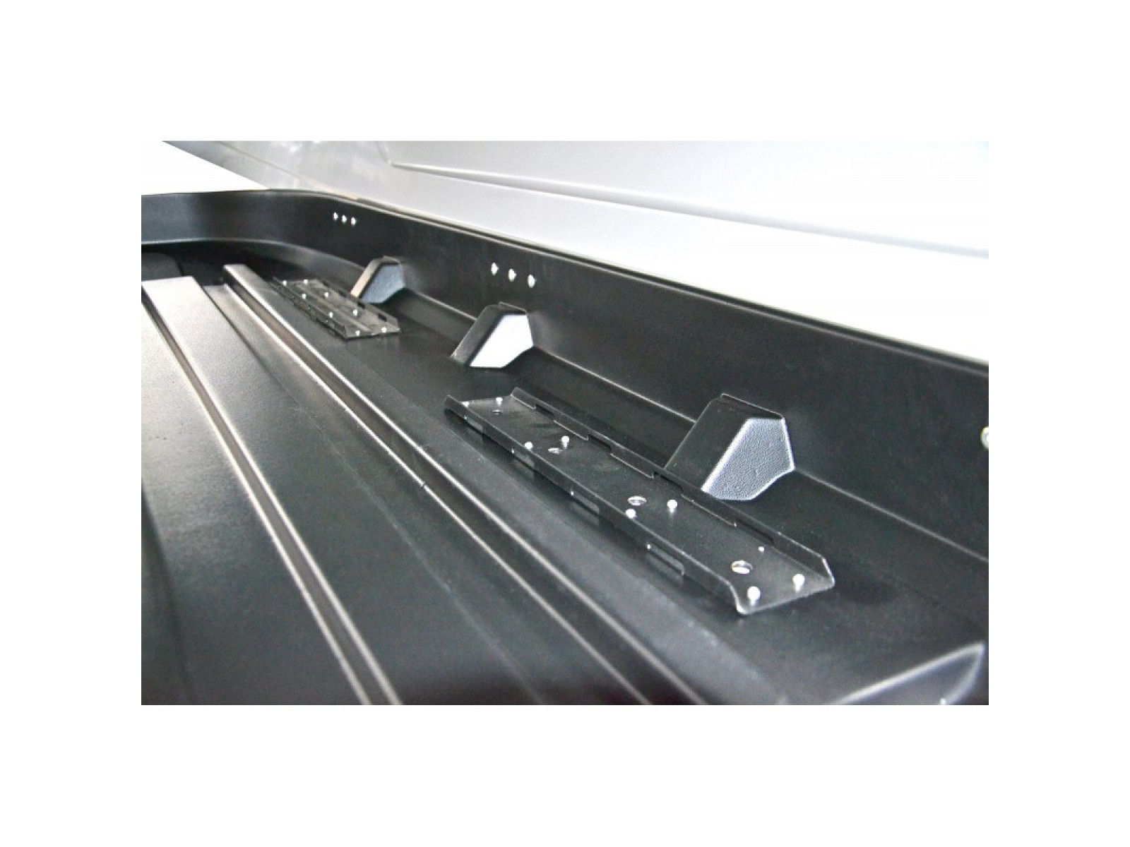 Автобокс (бокс на крышу) Turino Compact 360 л., 1420 х 830 х 450мм., черный, матовый (двухсторнний)