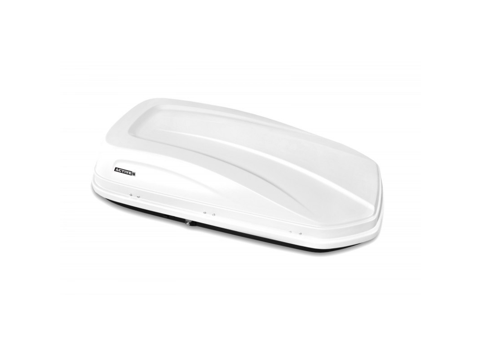 Автобокс на крышу Белый ACTIVE S (320 л) Аэродинамический с двусторонним открыванием