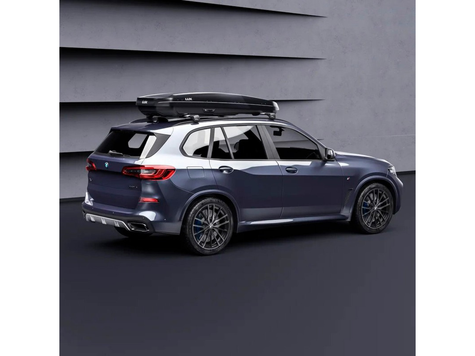 Бокс на крышу LUX MAJOR черный металлик 460л