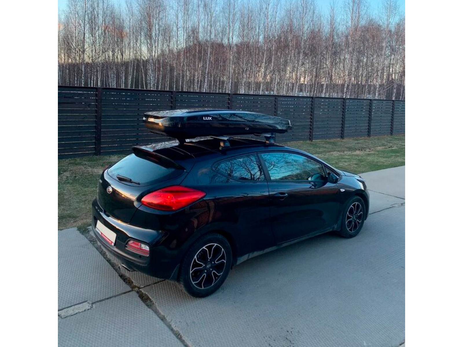 Бокс на крышу LUX MAJOR черный металлик 460л