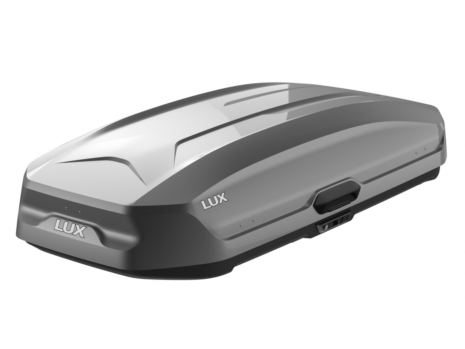 Бокс на крышу LUX TAVR 197 серый глянцевый 520л