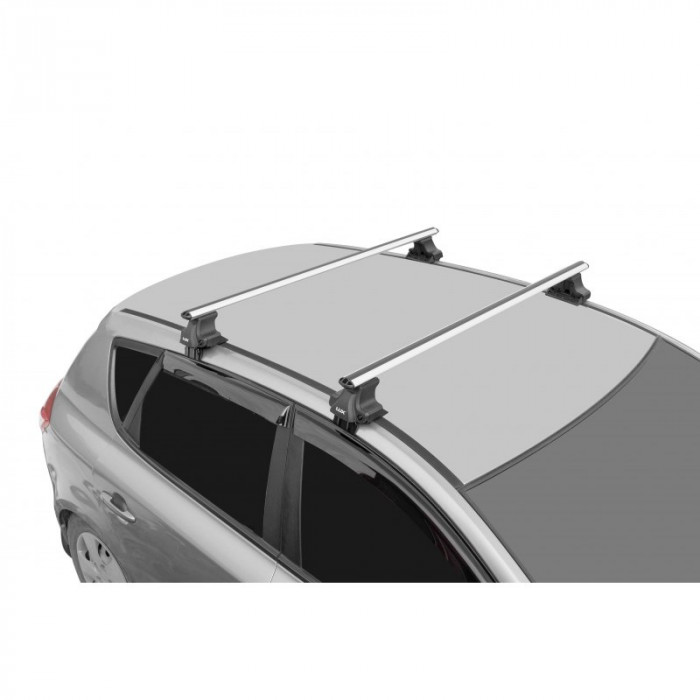 Багажник Lux 1,2м на гладкую крышу Chevrolet Aveo 2003-2012 хэтчбек КА D-LUX 1 - аэро-классик (53 мм)