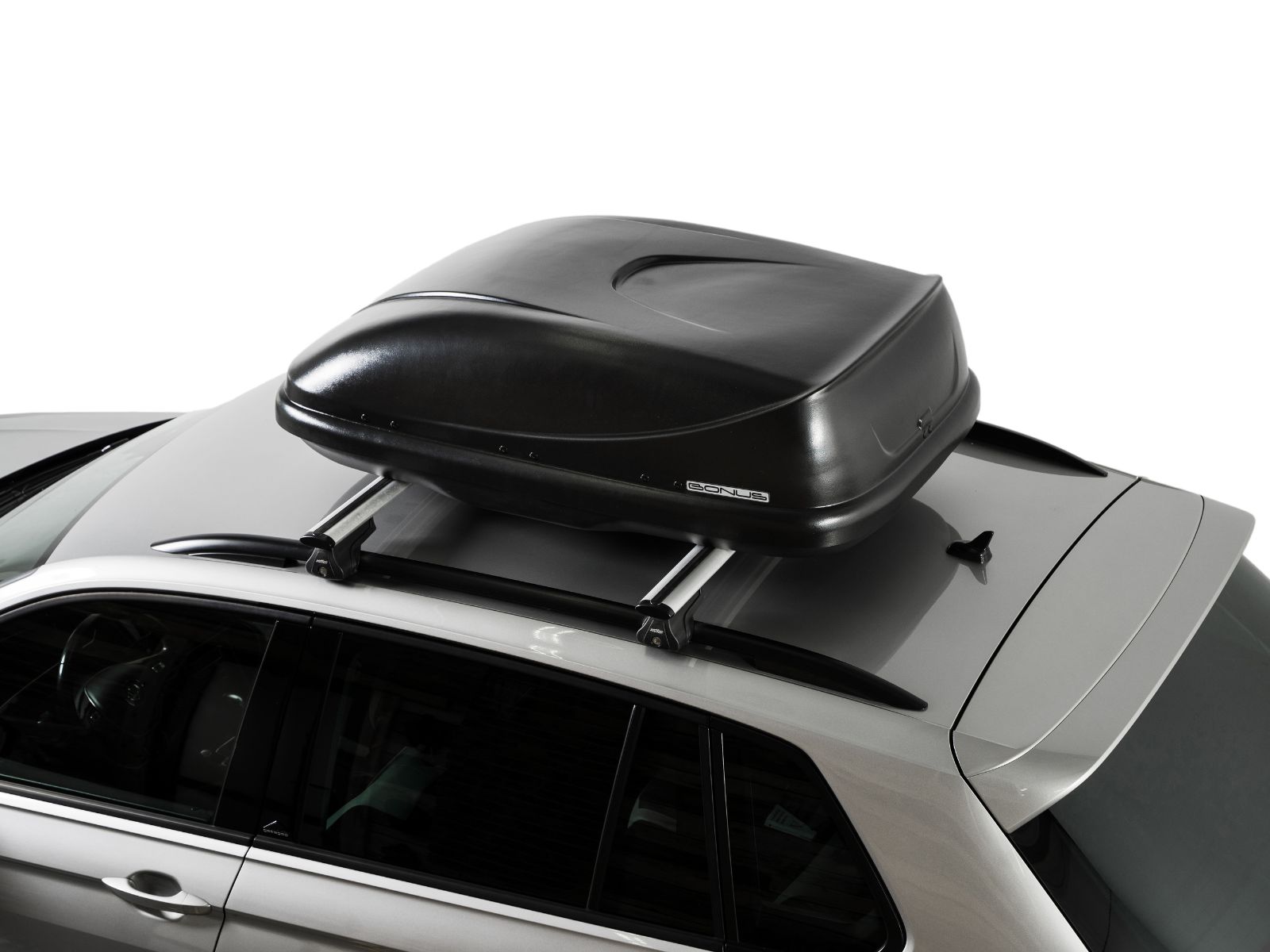 Автобокс на крышу Bonus 320 Чёрный Матовый с односторонним открытием