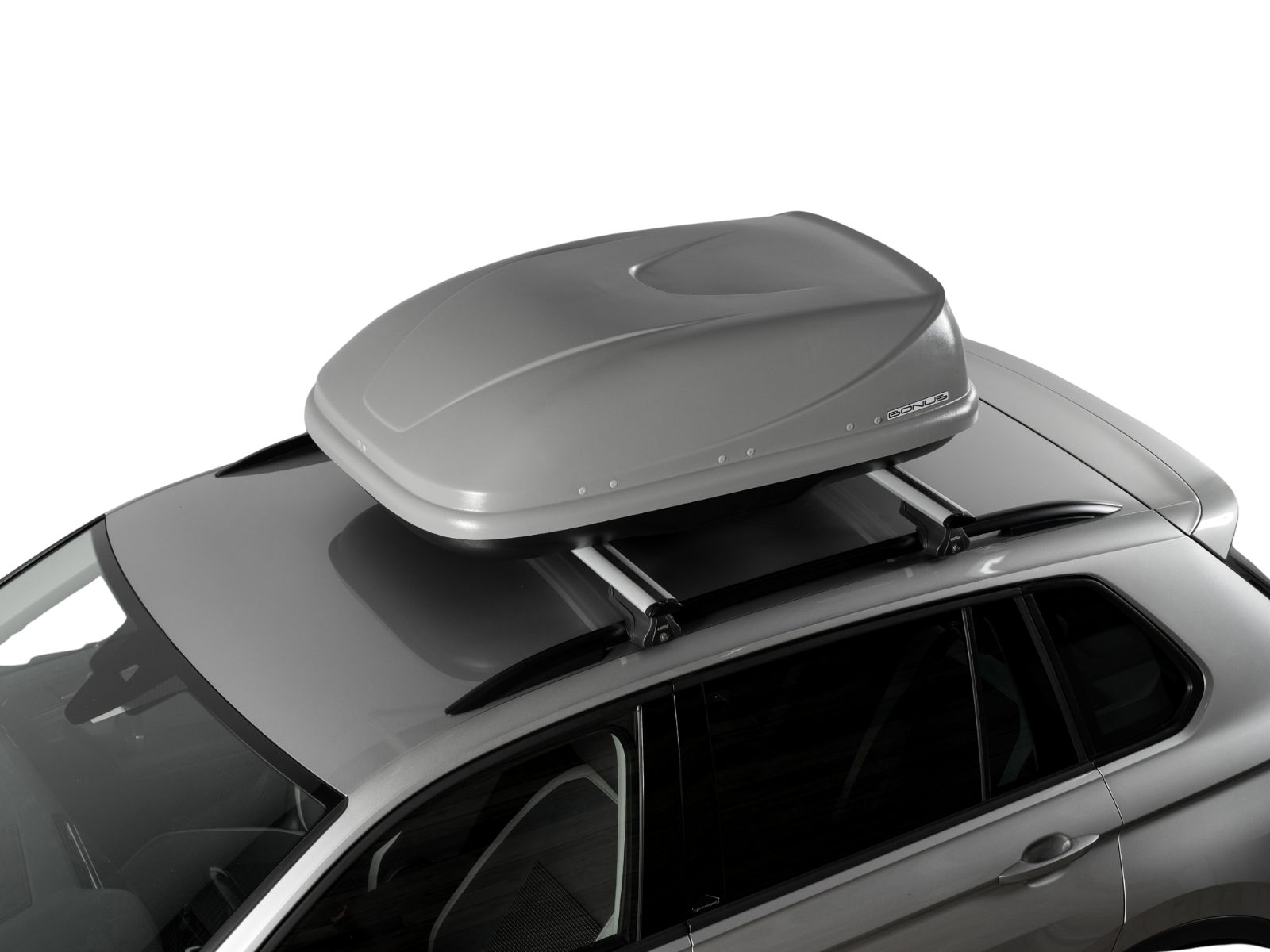 Автобокс на крышу Bonus 320 Серый Матовый с односторонним открытием