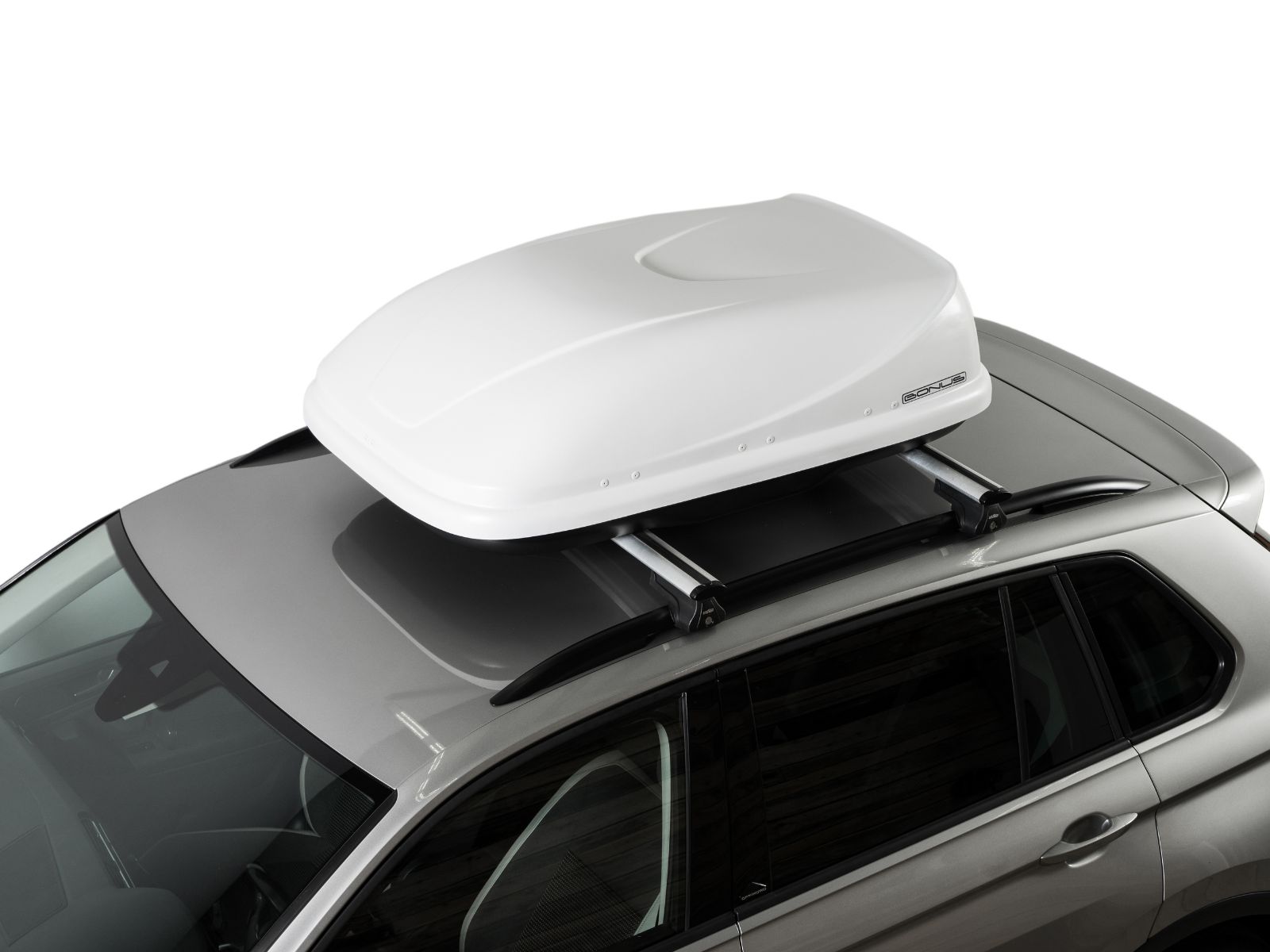 Автобокс на крышу Bonus 320 Белый Матовый с односторонним открытием