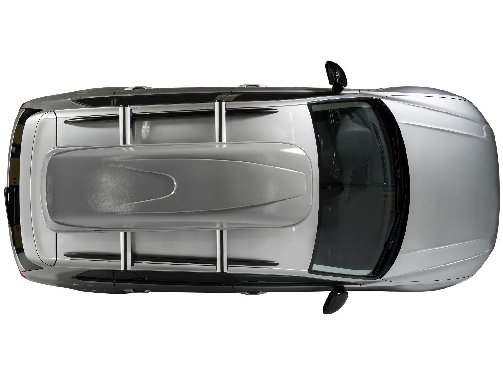 Автобокс на крышу Bonus 330 Серый Матовый с односторонним открытием