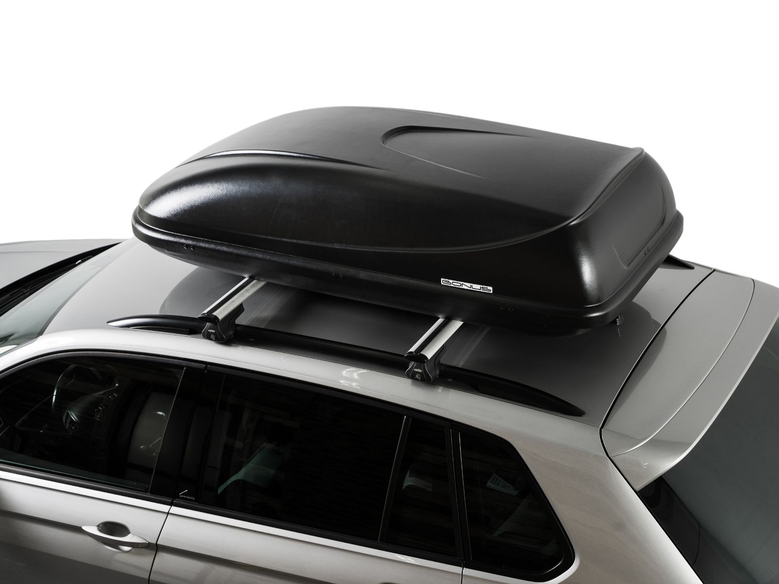 Автобокс на крышу Bonus 425 Чёрный Матовый с односторонним открытием