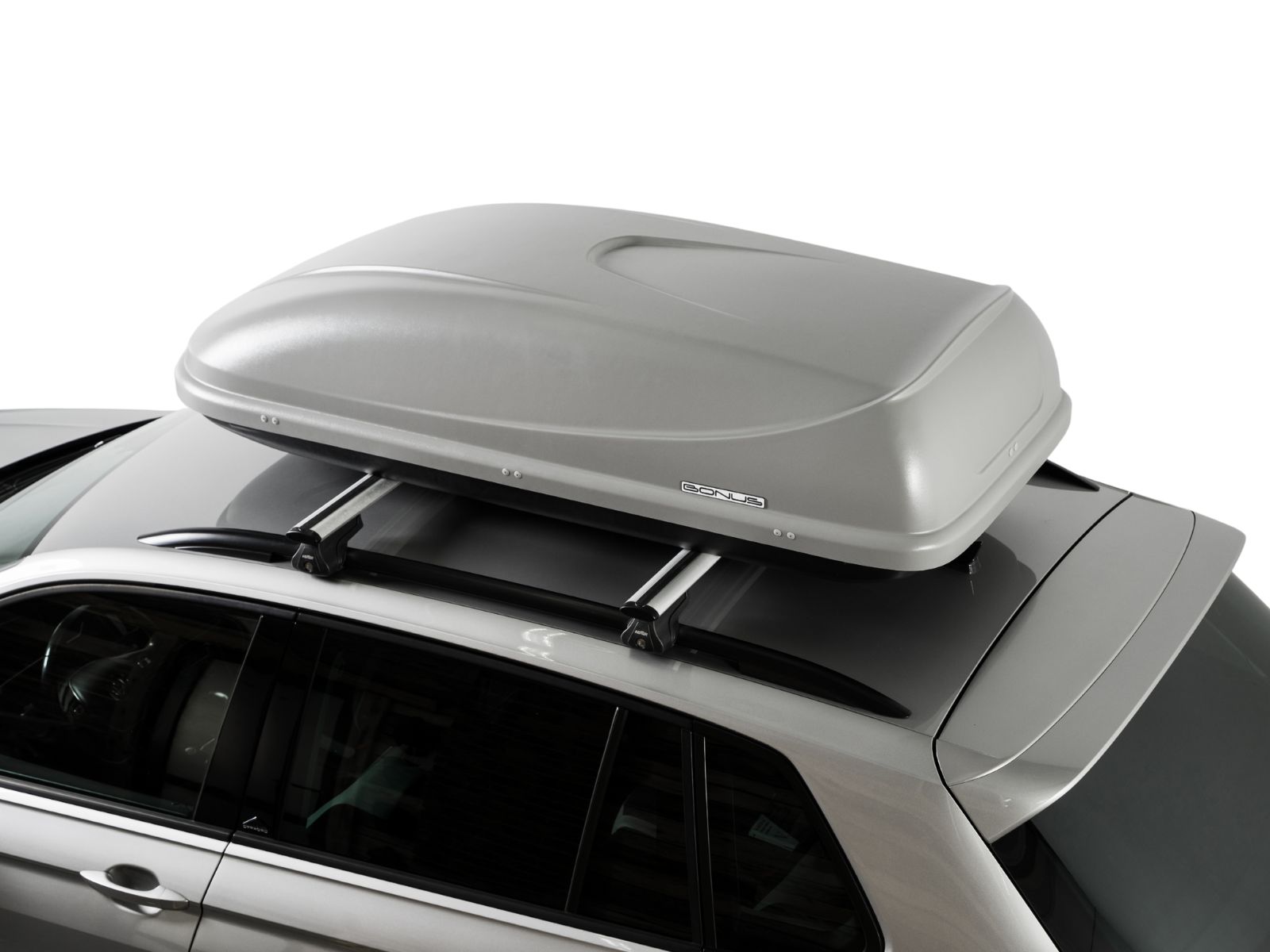 Автобокс на крышу Bonus 425D Серый Матовый с двусторонним открытием