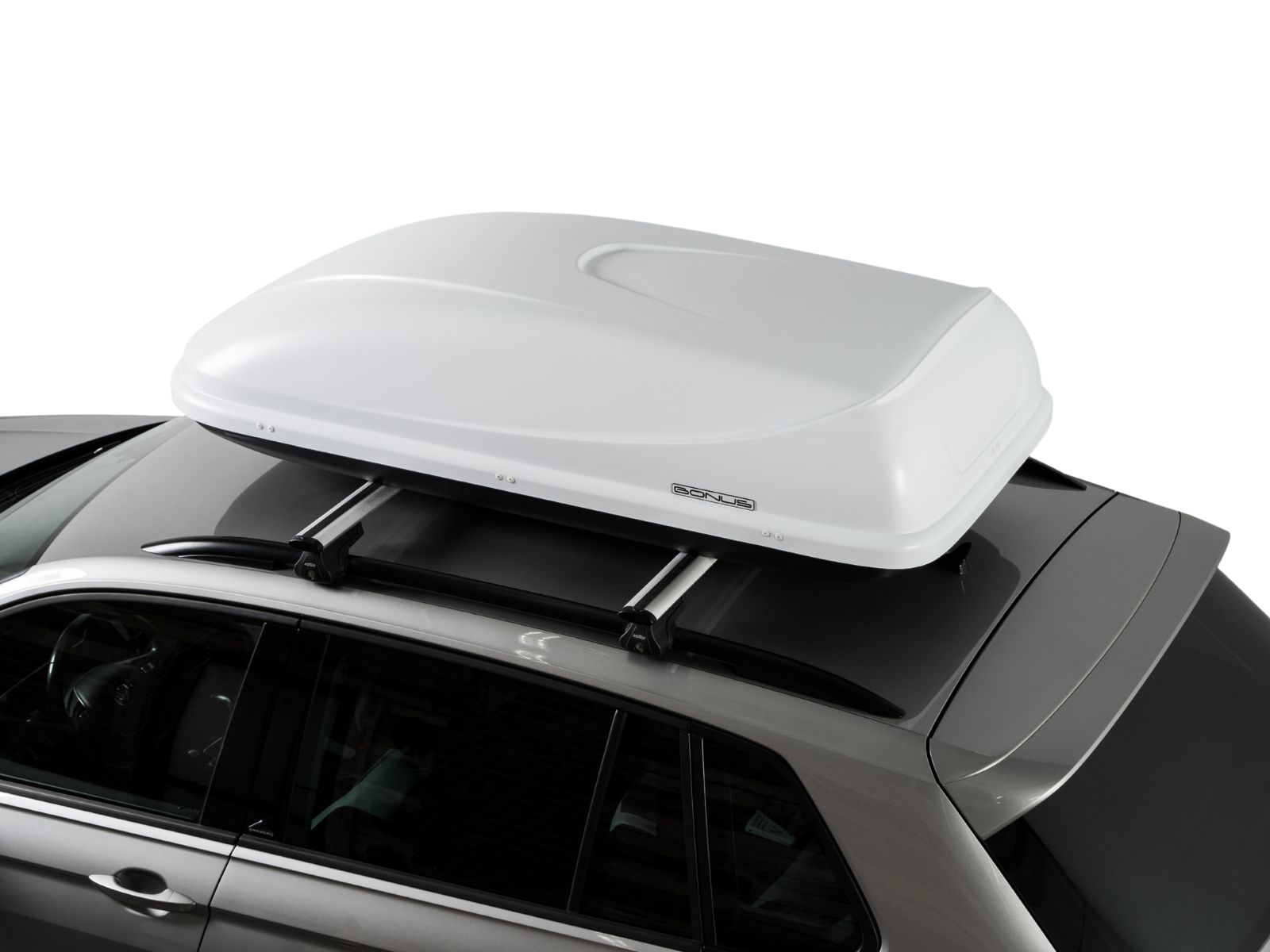 Автобокс на крышу Bonus 425 Белый Матовый с односторонним открытием