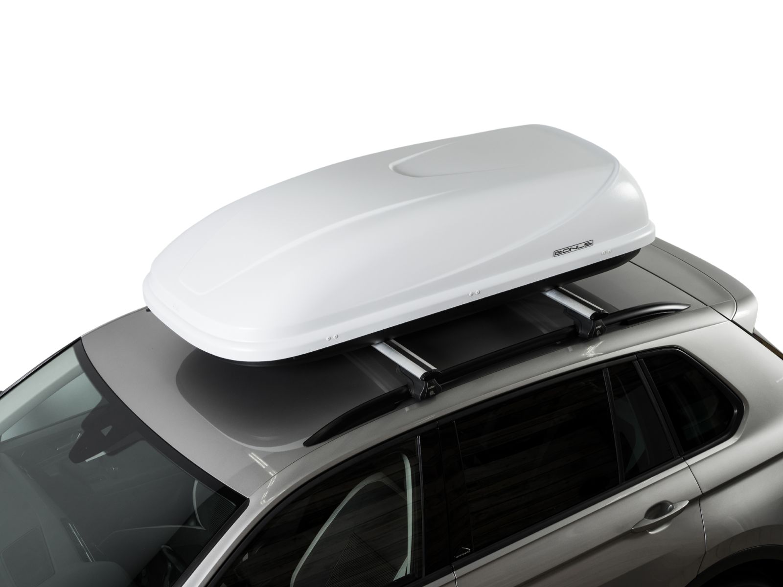 Автобокс на крышу Bonus 425D Белый Матовый с двусторонним открытием