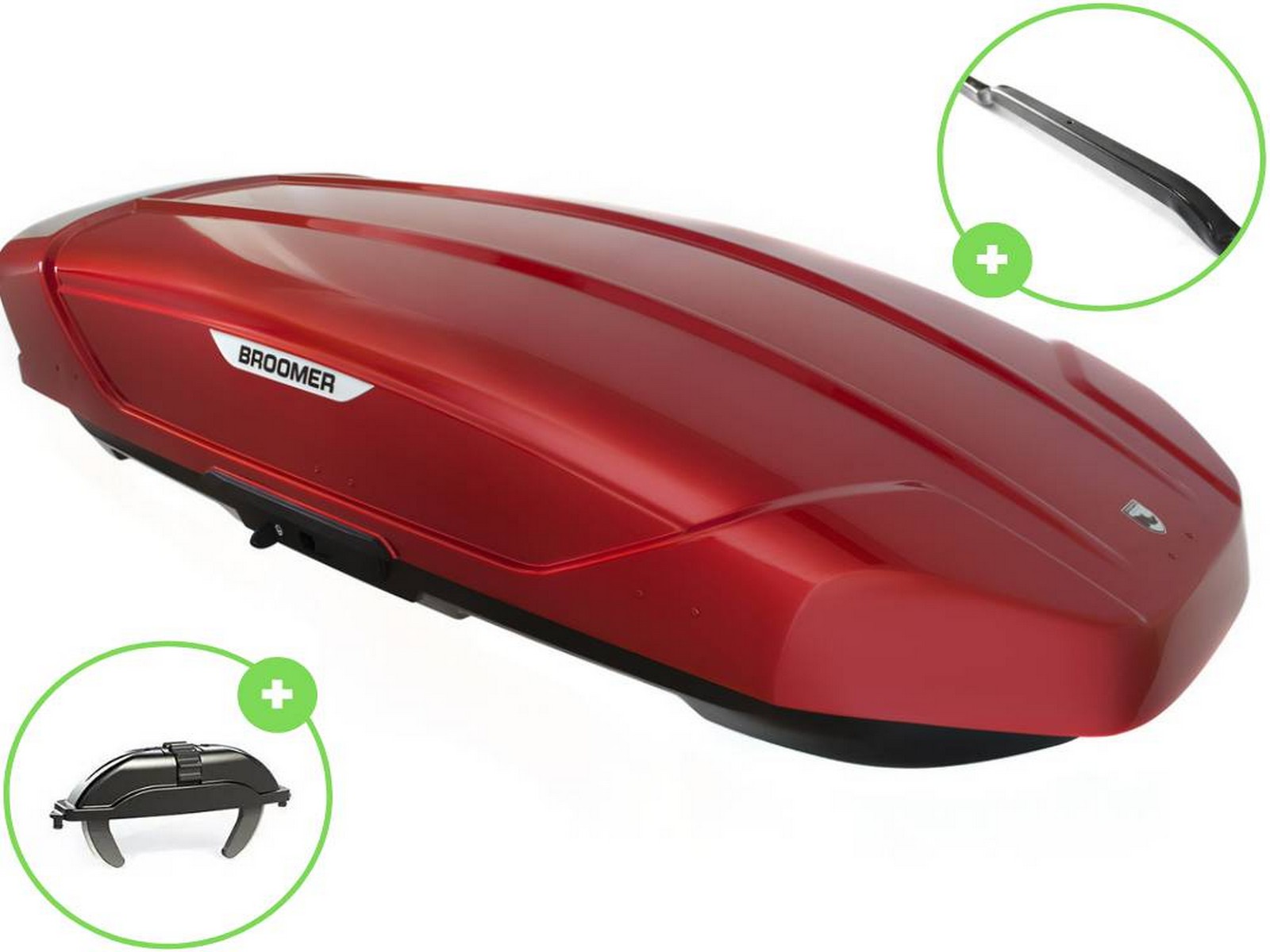 Автобокс Broomer Venture L (Краб) Окрашеный в цвет Глянец c центр. усилителем с двусторонним открытием