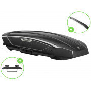 Автобокс Broomer Venture L (П-Скоба) Чёрный Глянец c центр. усилителем с двусторонним открытием