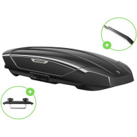 Автобокс Broomer Venture L (П-Скоба) Чёрный Глянец c центр. усилителем с двусторонним открытием