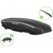 Автобокс Broomer Venture L (Краб) Чёрный Глянец c центр. усилителем с двусторонним открытием