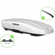 Автобокс Broomer Venture L (П-Скоба) Белый Глянец c центр. усилителем с двусторонним открытием