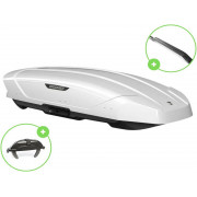 Автобокс Broomer Venture L (Краб) Белый Глянец c центр. усилителем с двусторонним открытием