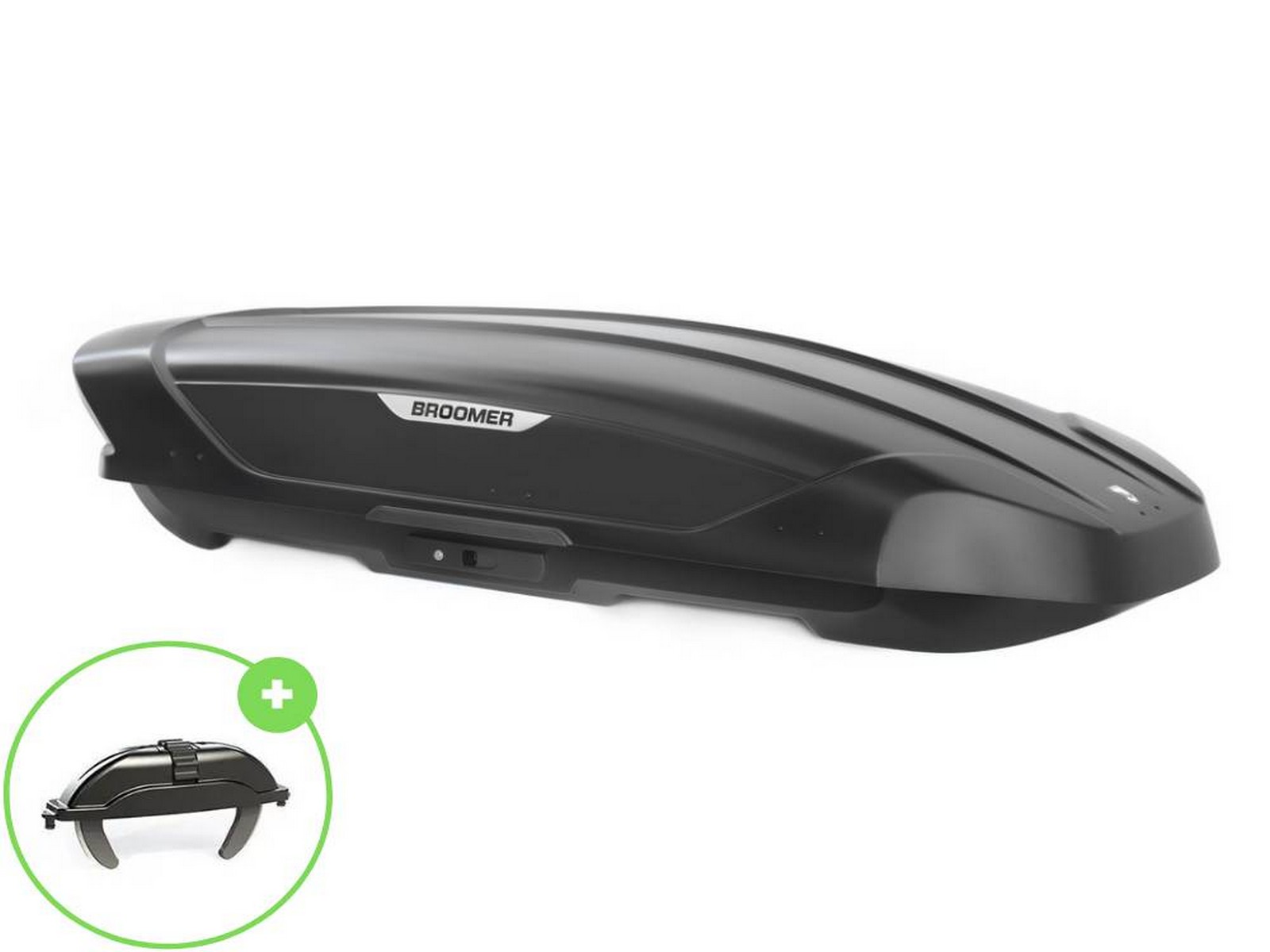 Автобокс Broomer Venture L (Краб) Чёрный Матовый без центр. усилителя с двусторонним открытием