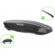 Автобокс Broomer Venture L (Краб) Чёрный Матовый c центр. усилителем с двусторонним открытием