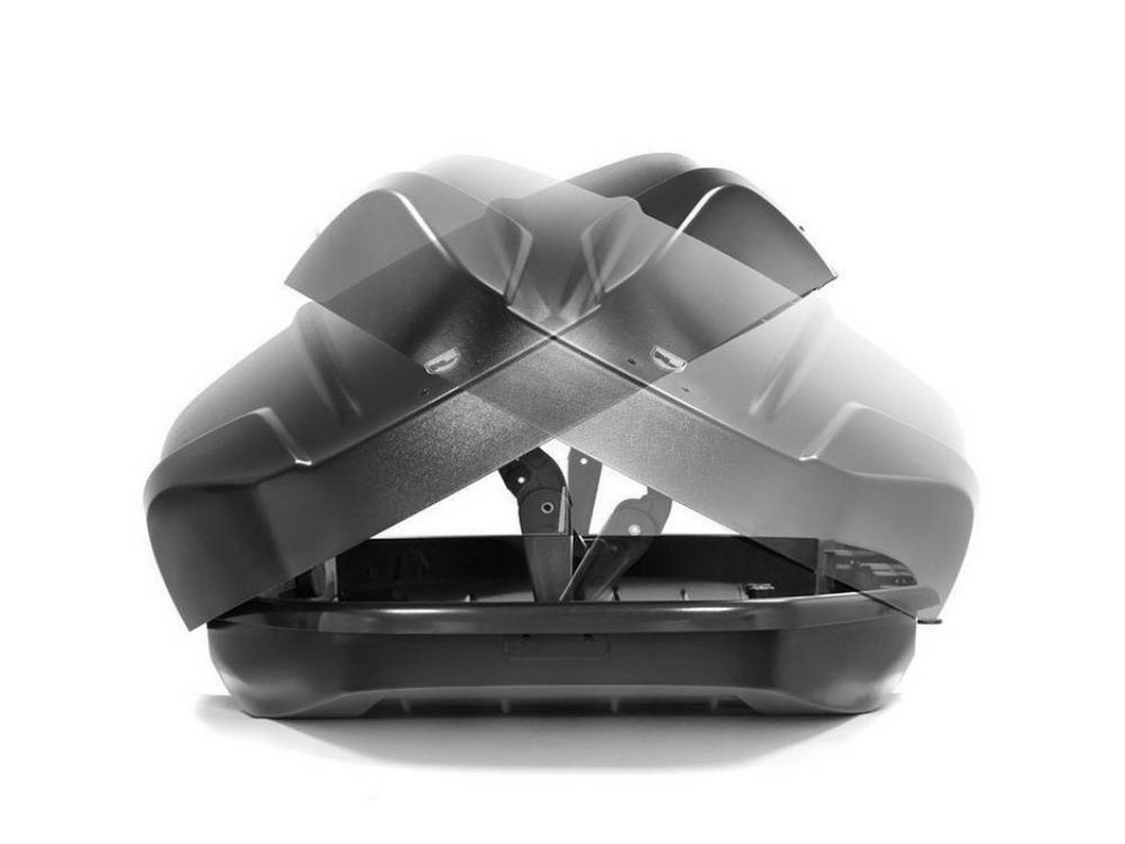 Автобокс Broomer Venture L (Краб) Серый Матовый c центр. усилителем с двусторонним открытием