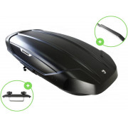 Автобокс Broomer Venture L (Скоба) Raptor Матовый c центр. усилителем с двусторонним открытием