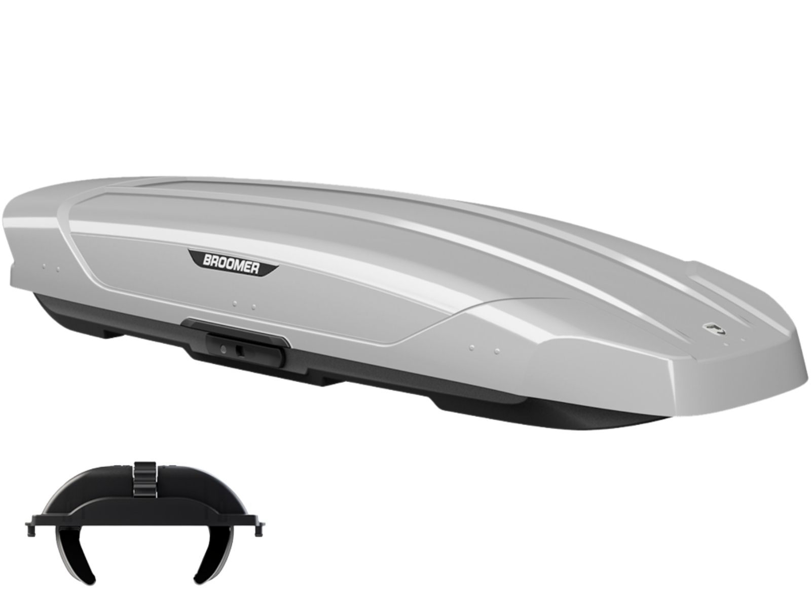 Автобокс Broomer Venture LS Серый Глянец с двусторонним открытием