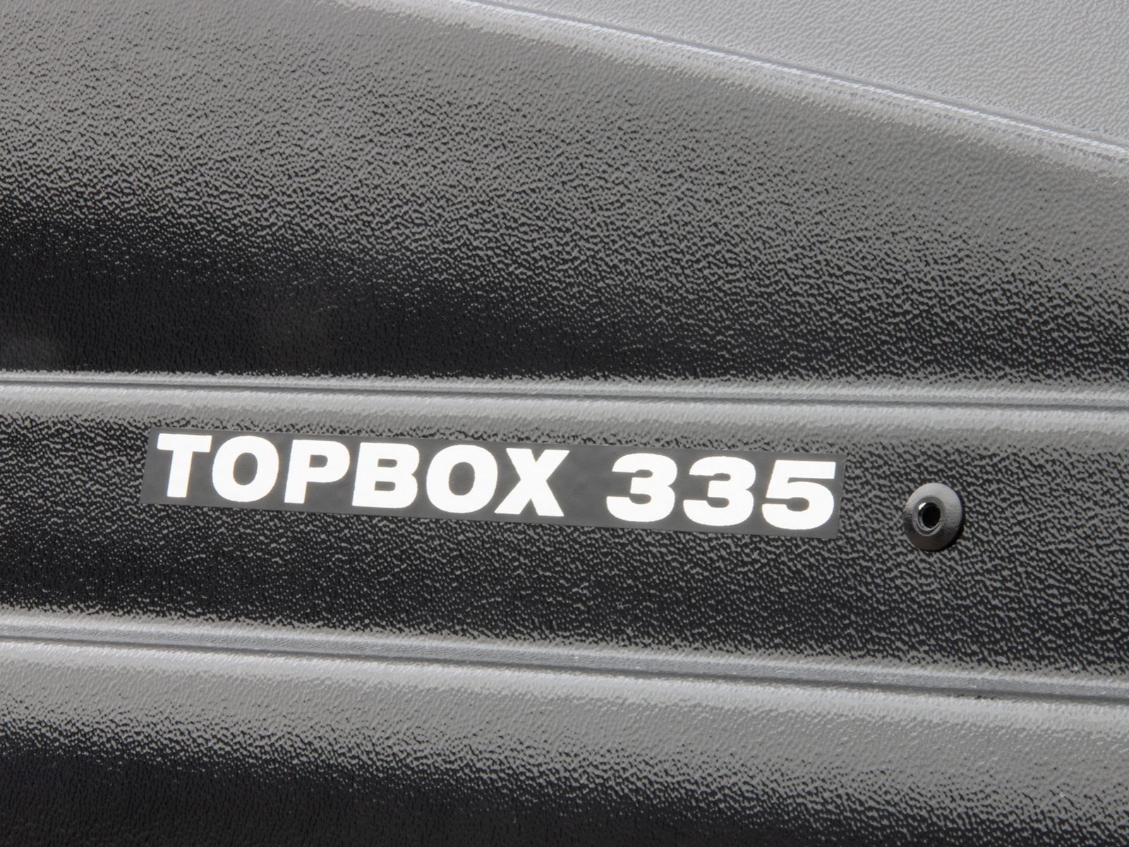 Автобокс Евродеталь TopBox 335 Чёрный Дастинг с двусторонним открытием
