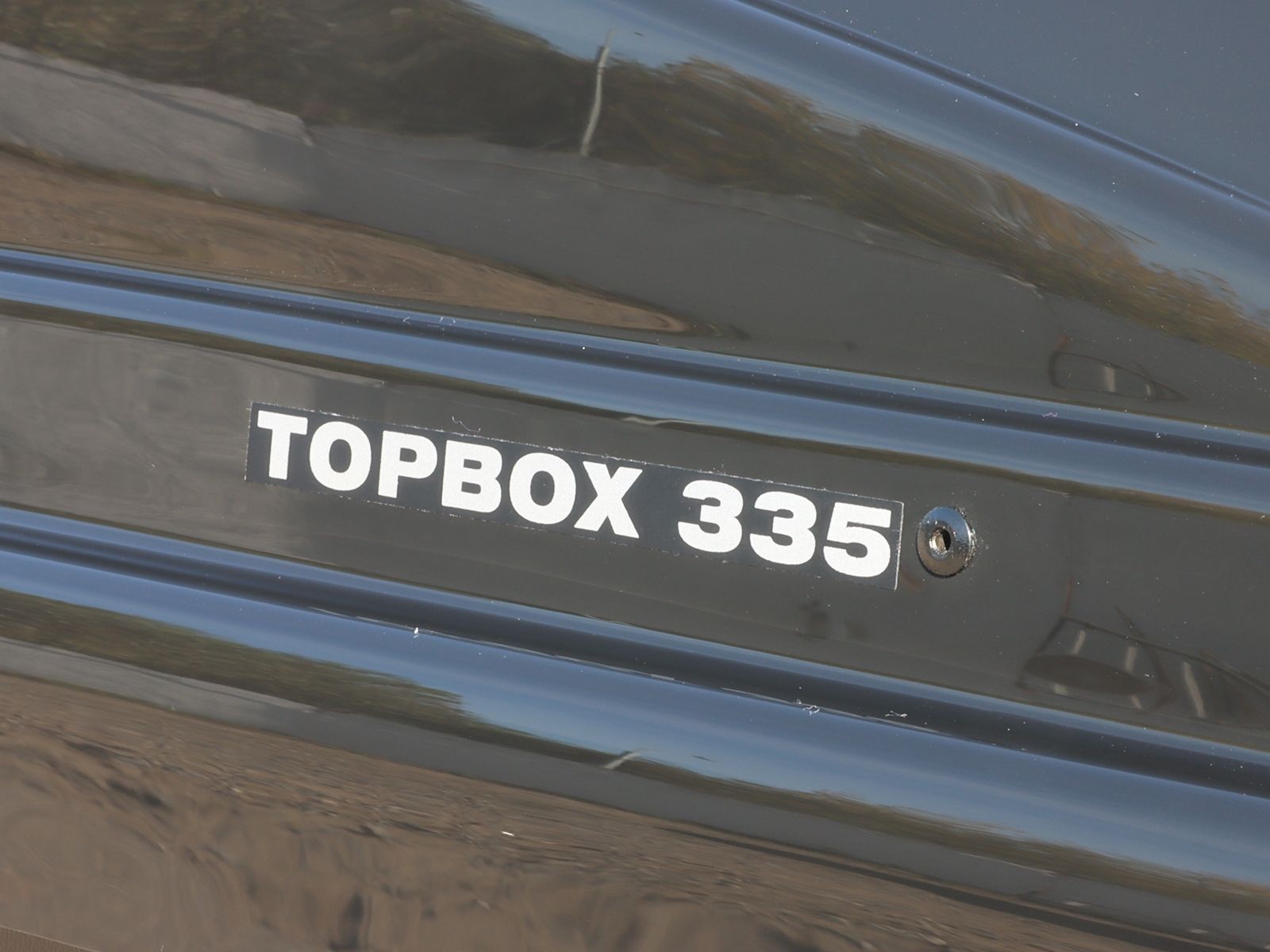 Автобокс Евродеталь TopBox 335 Чёрный Глянец с двусторонним открытием