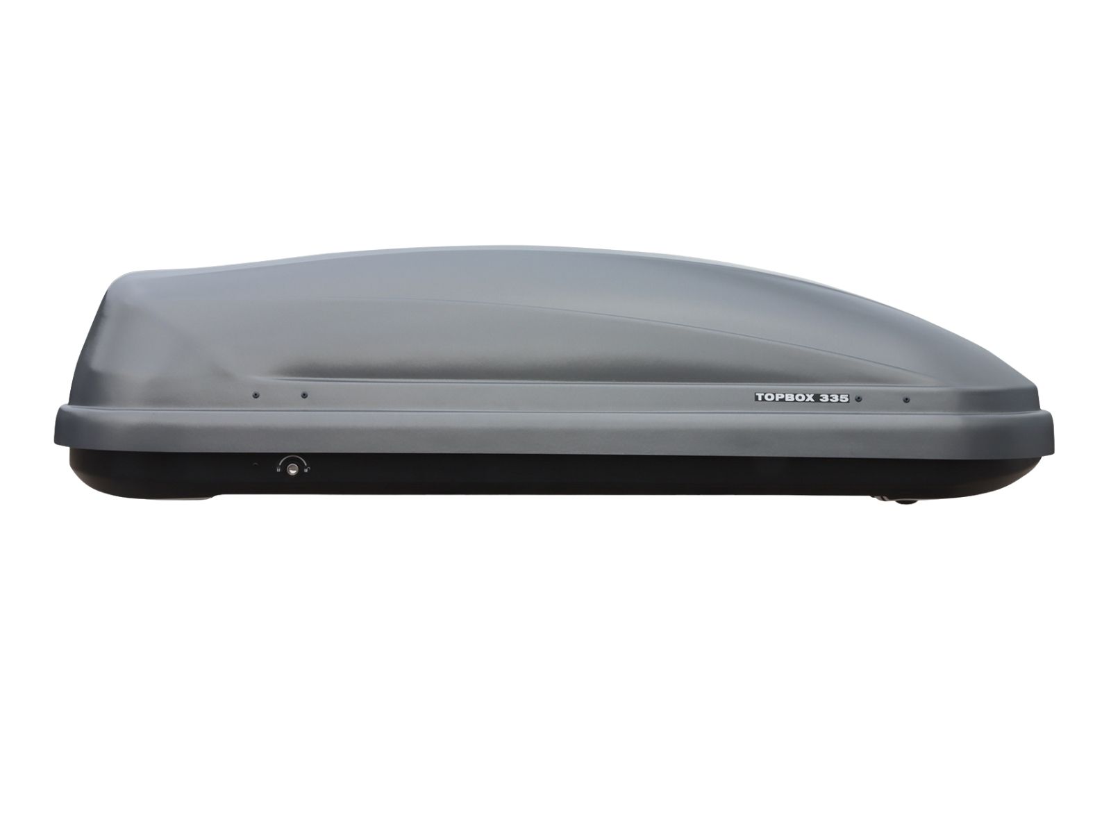 Автобокс Евродеталь TopBox 335 Серый Дастинг с двусторонним открытием