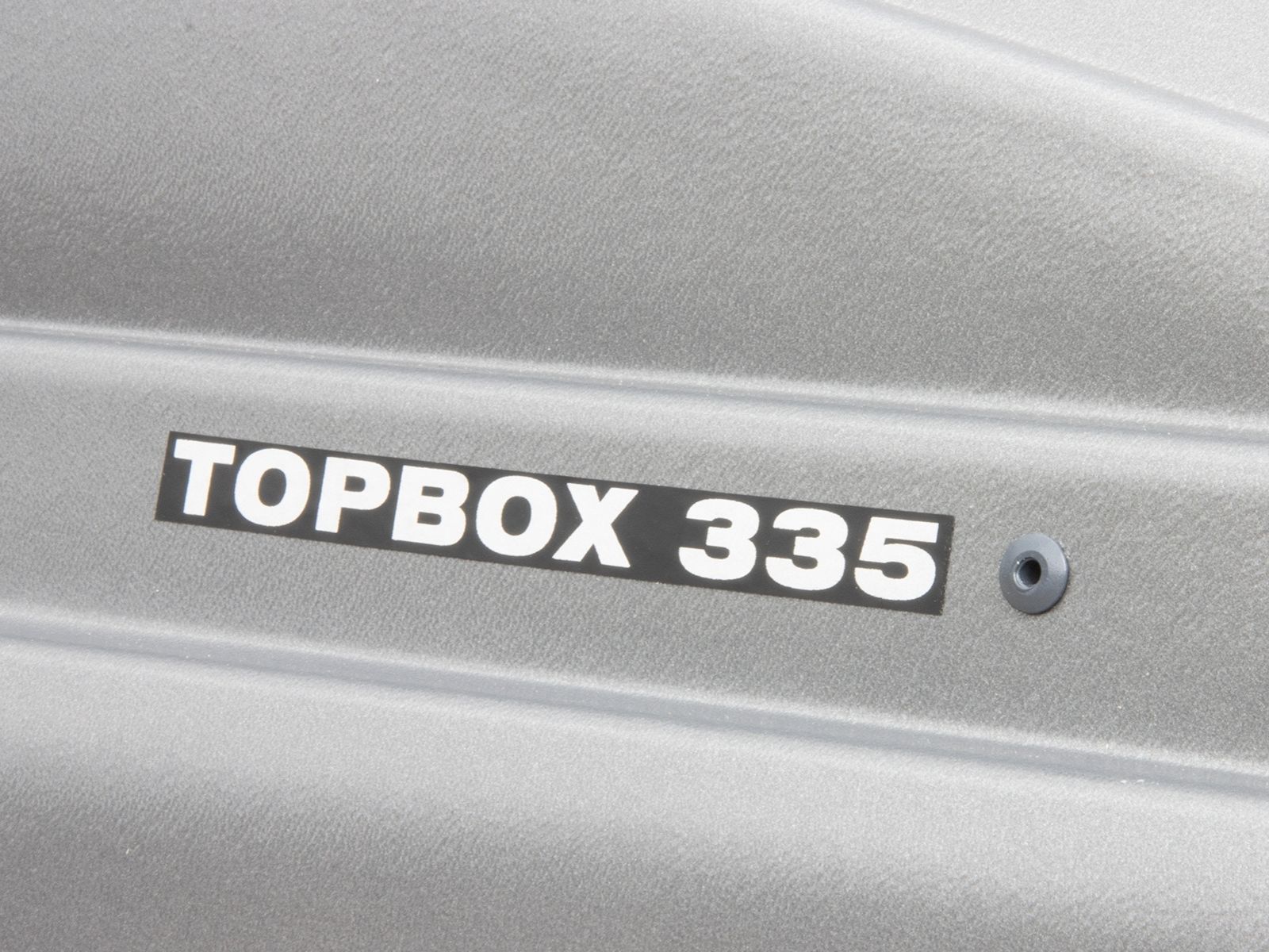 Автобокс Евродеталь TopBox 335 Серый Дастинг с двусторонним открытием