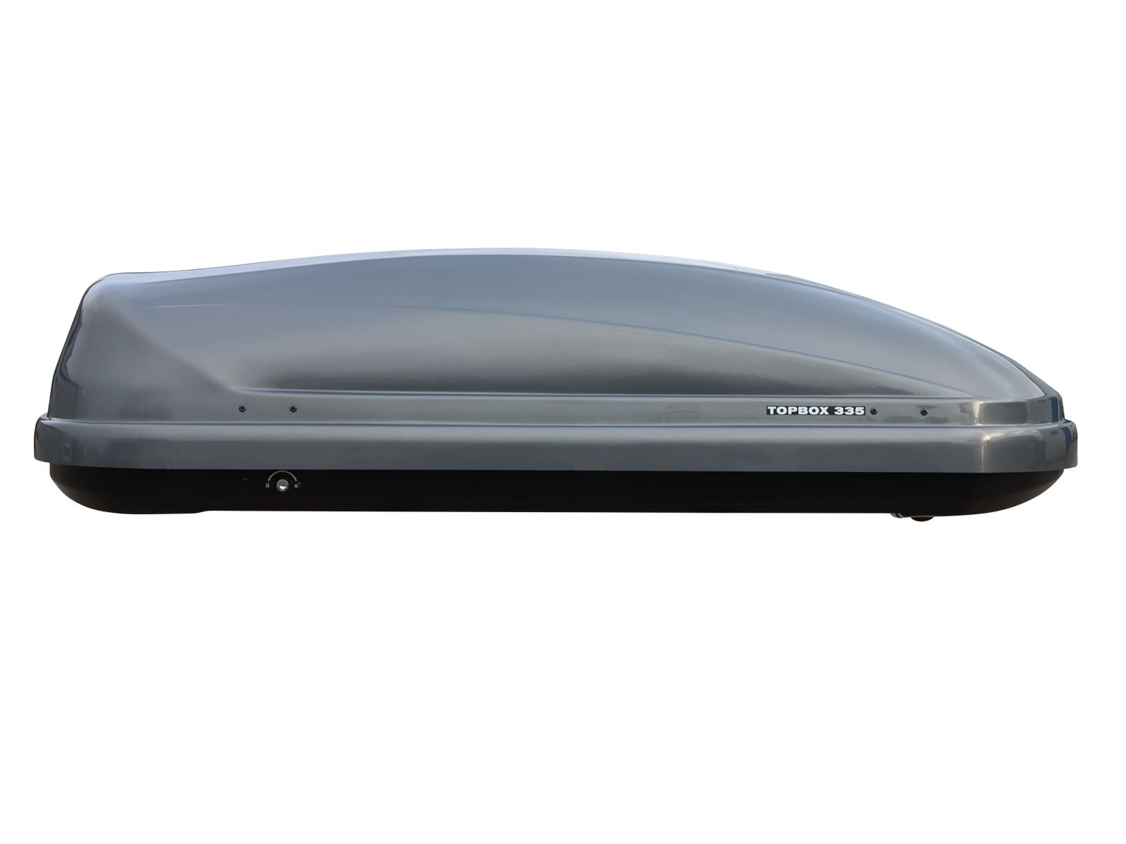 Автобокс Евродеталь TopBox 335 Серый Глянец с двусторонним открытием
