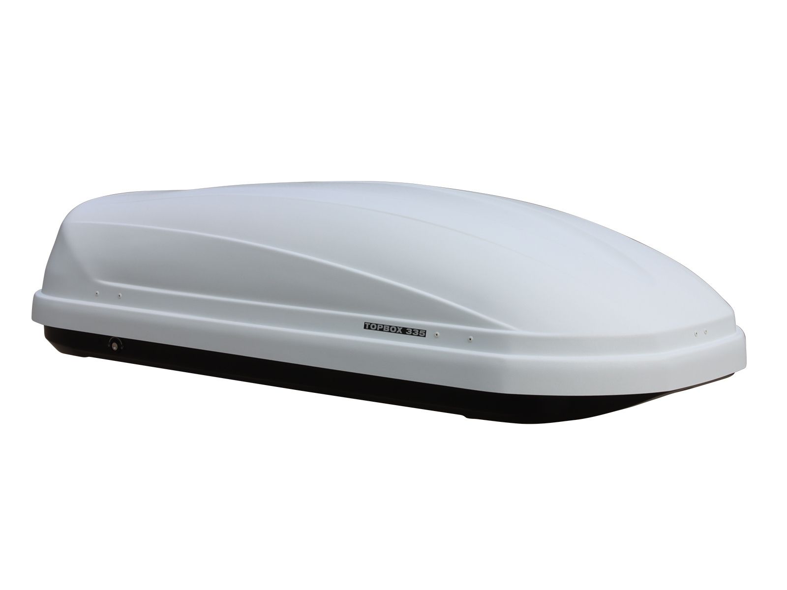 Автобокс Евродеталь TopBox 335 Белый Дастинг с двусторонним открытием