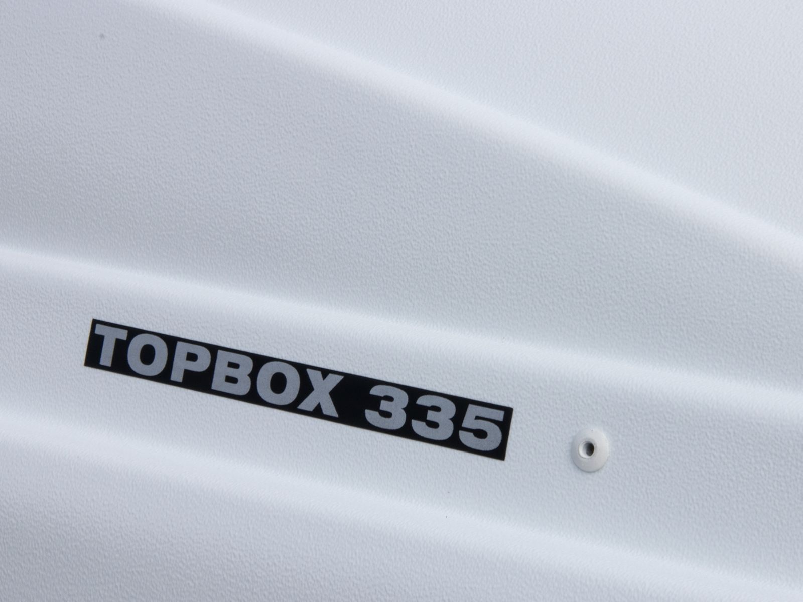 Автобокс Евродеталь TopBox 335 Белый Дастинг с двусторонним открытием