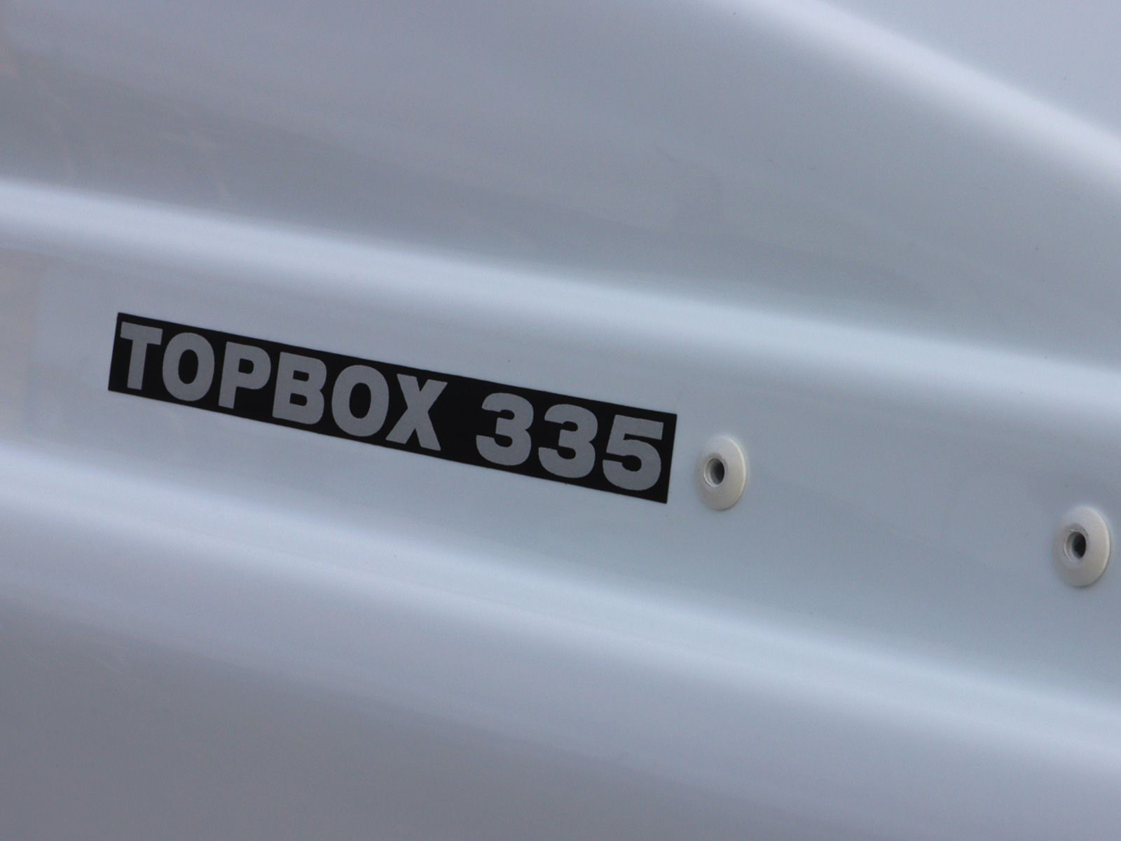 Автобокс Евродеталь TopBox 335 Белый Глянец с двусторонним открытием