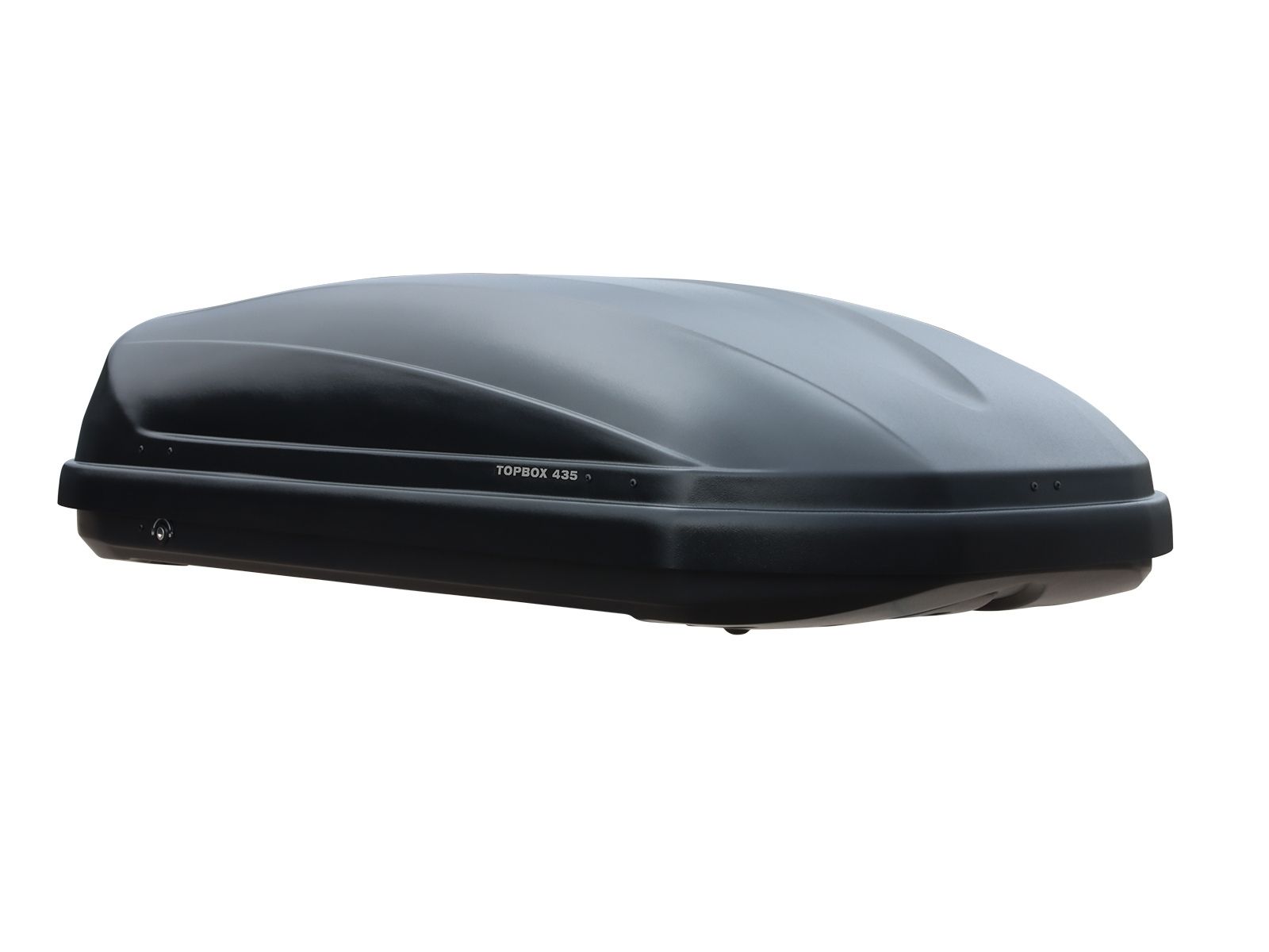 Автобокс Евродеталь TopBox 435 Чёрный Дастинг с двусторонним открытием