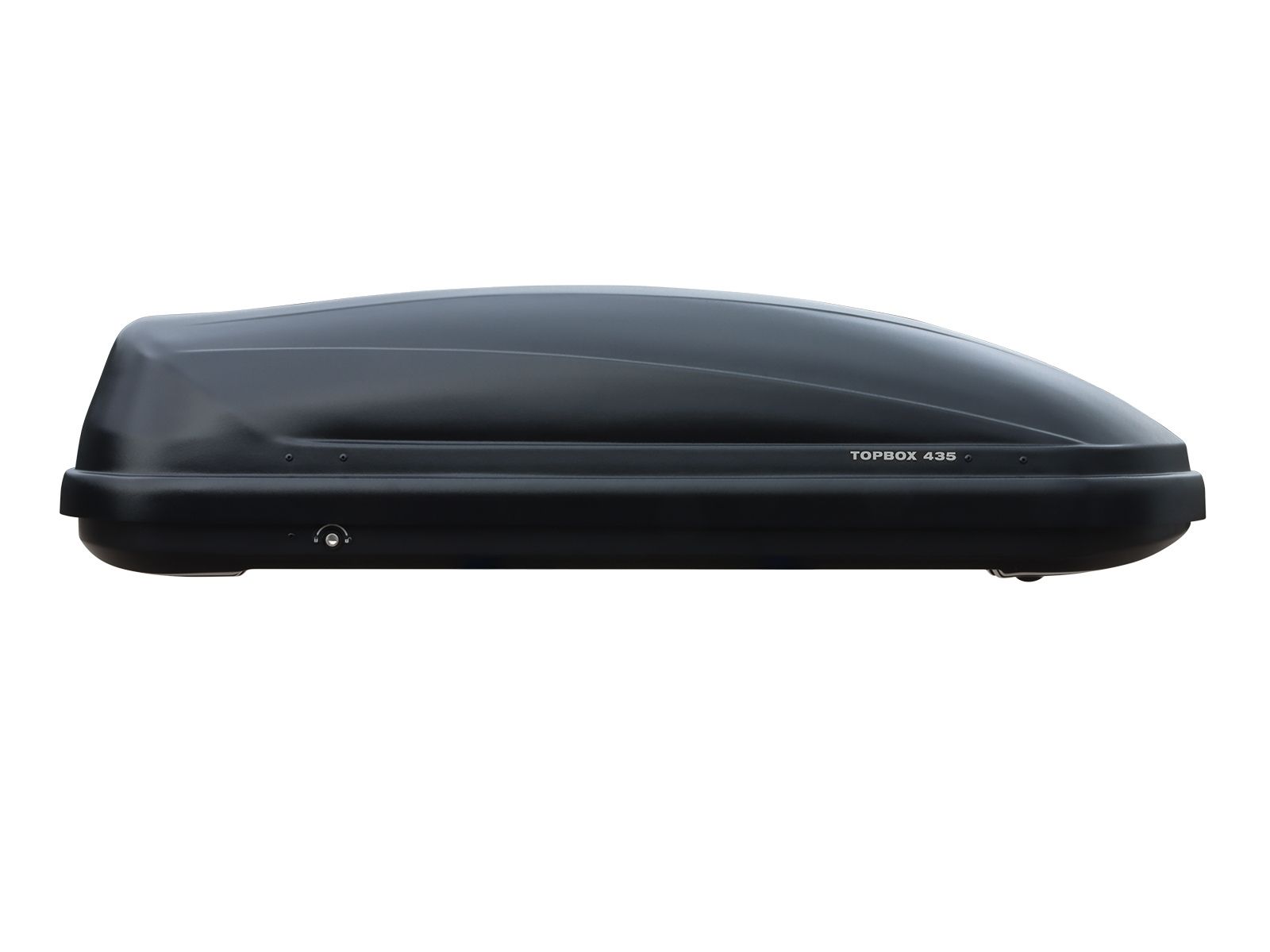 Автобокс Евродеталь TopBox 435 Чёрный Дастинг с двусторонним открытием