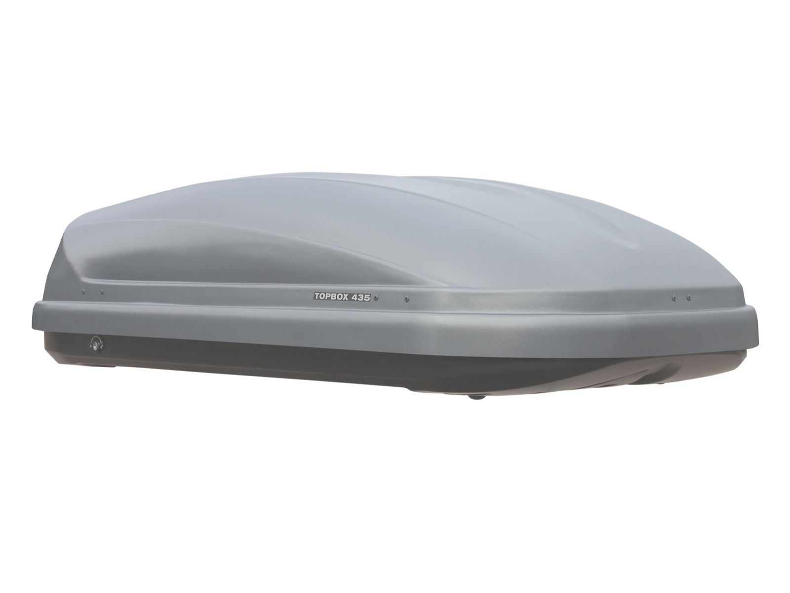 Автобокс Евродеталь TopBox 435 Серый Дастинг с двусторонним открытием
