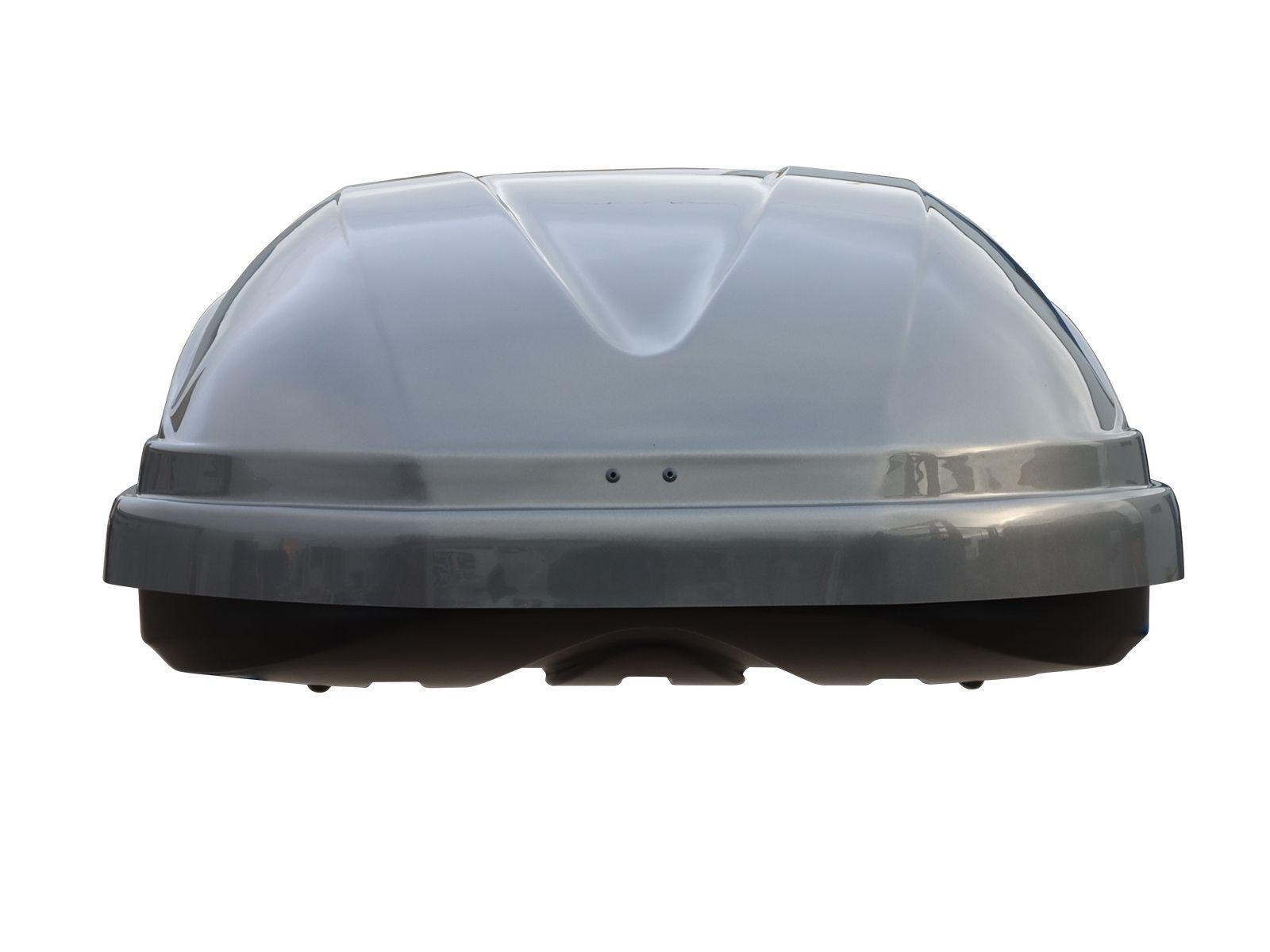 Автобокс Евродеталь TopBox 435 Серый Глянец с двусторонним открытием