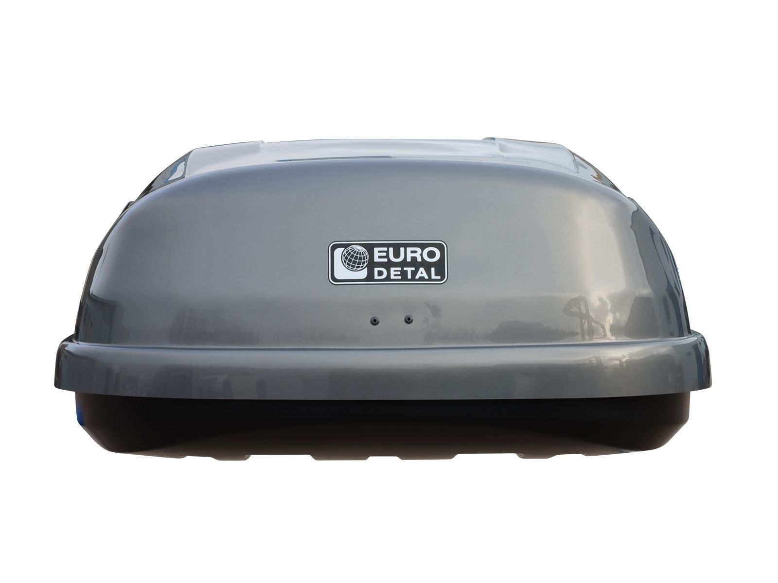 Автобокс Евродеталь TopBox 435 Серый Глянец с двусторонним открытием