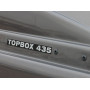 Автобокс Евродеталь TopBox 435 Серый Глянец с двусторонним открытием