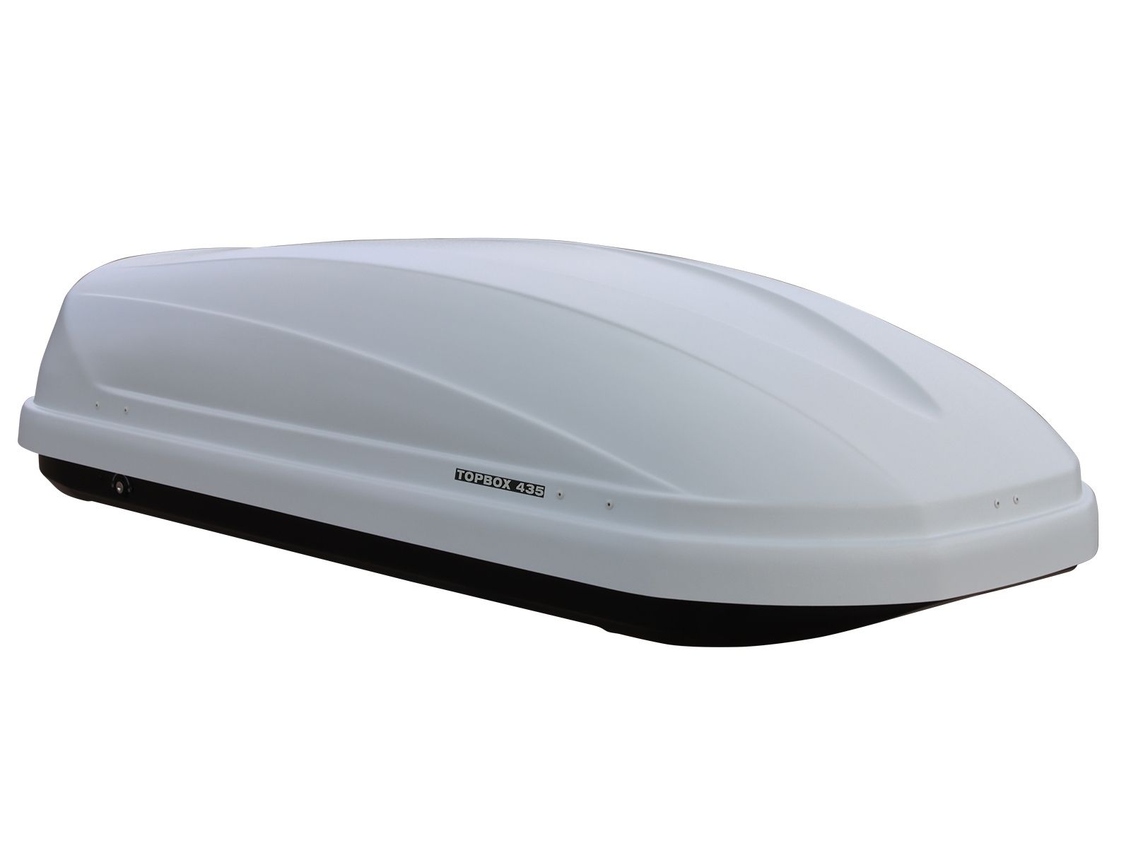 Автобокс Евродеталь TopBox 435 Белый Дастинг с двусторонним открытием