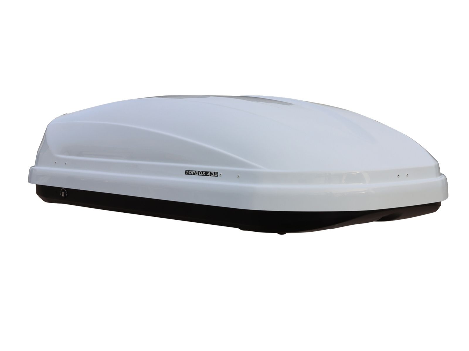 Автобокс Евродеталь TopBox 435 Белый Глянец с двусторонним открытием
